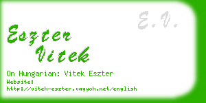 eszter vitek business card